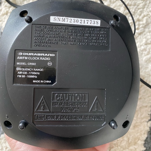 durabrand Portable Audio & Video Durabrand Amfm Digital Clock Radio Alarm Poshmark